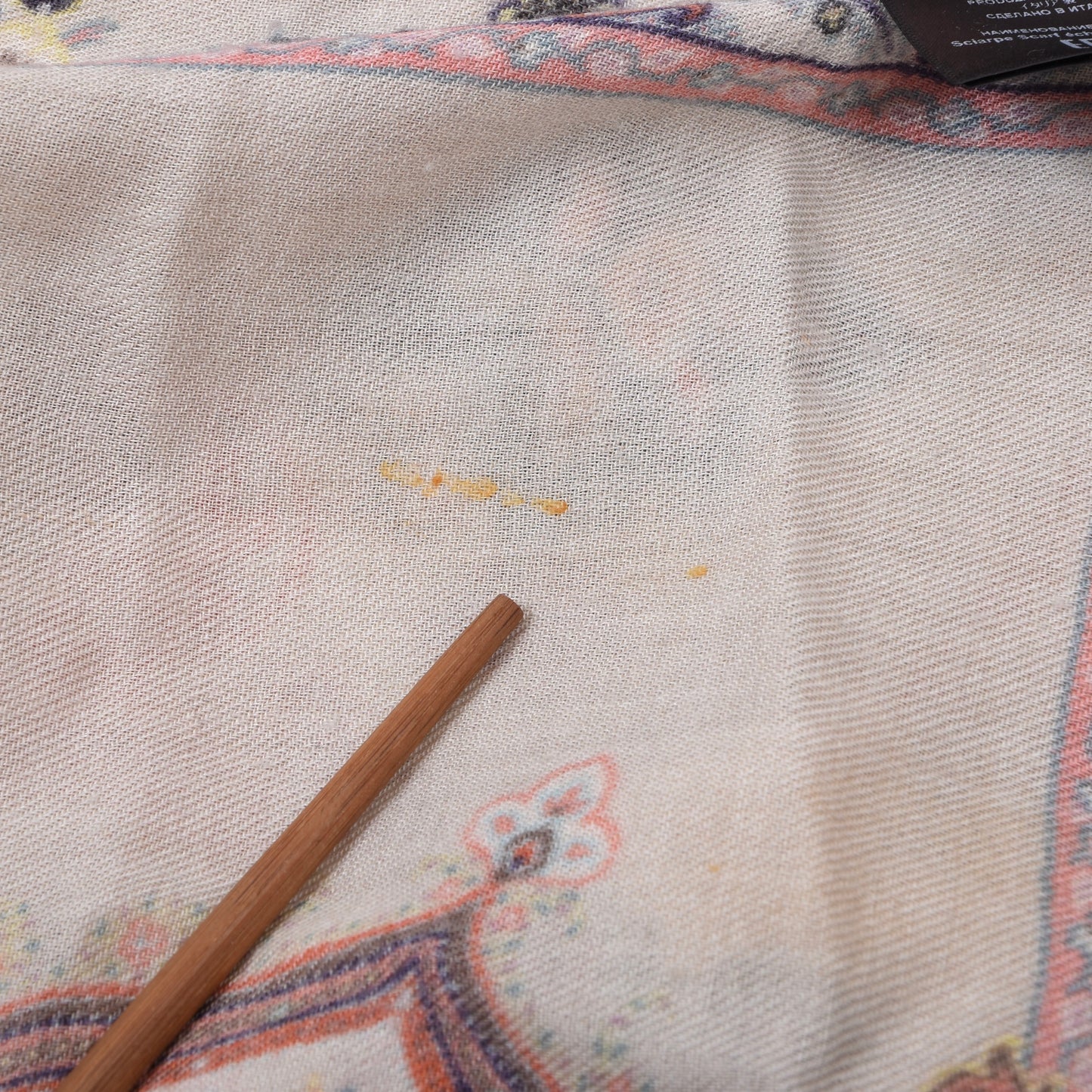 Etro Milano 70% Wool 30% Silk Scarf ca. 157cm - Paisley