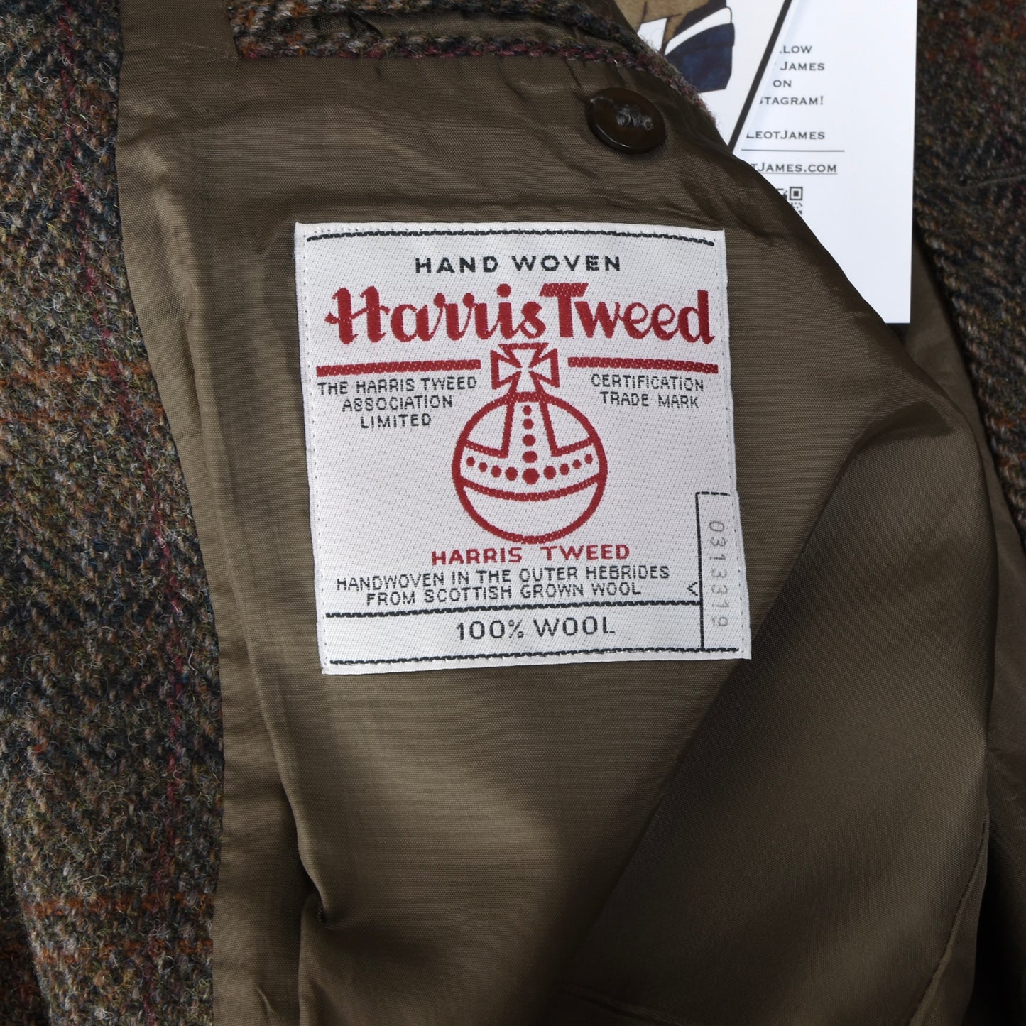 Carl Gross Harris Tweed Jacket Chest ca. 64cm  Size 29