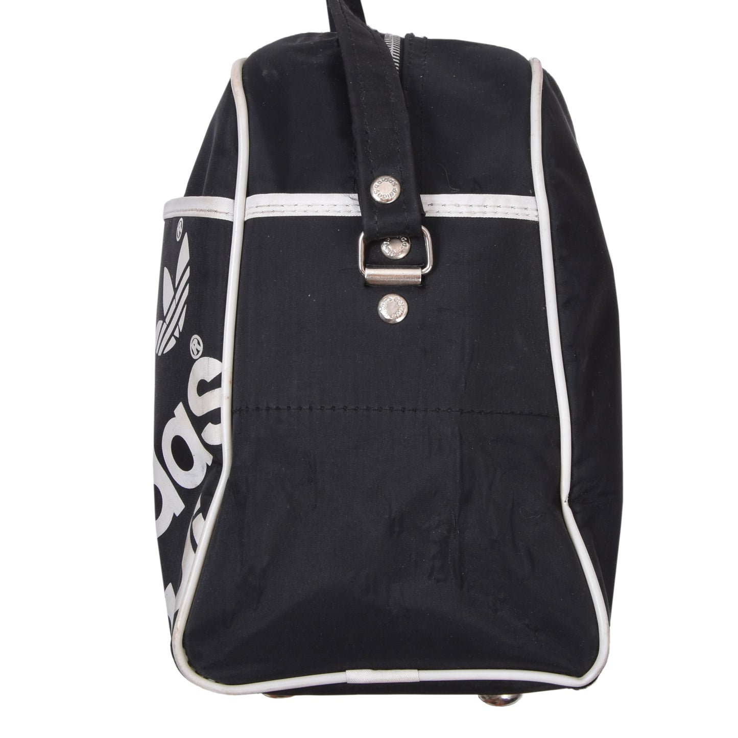 Vintage Adidas Messenger Bag ca. 35cm - Schwarz