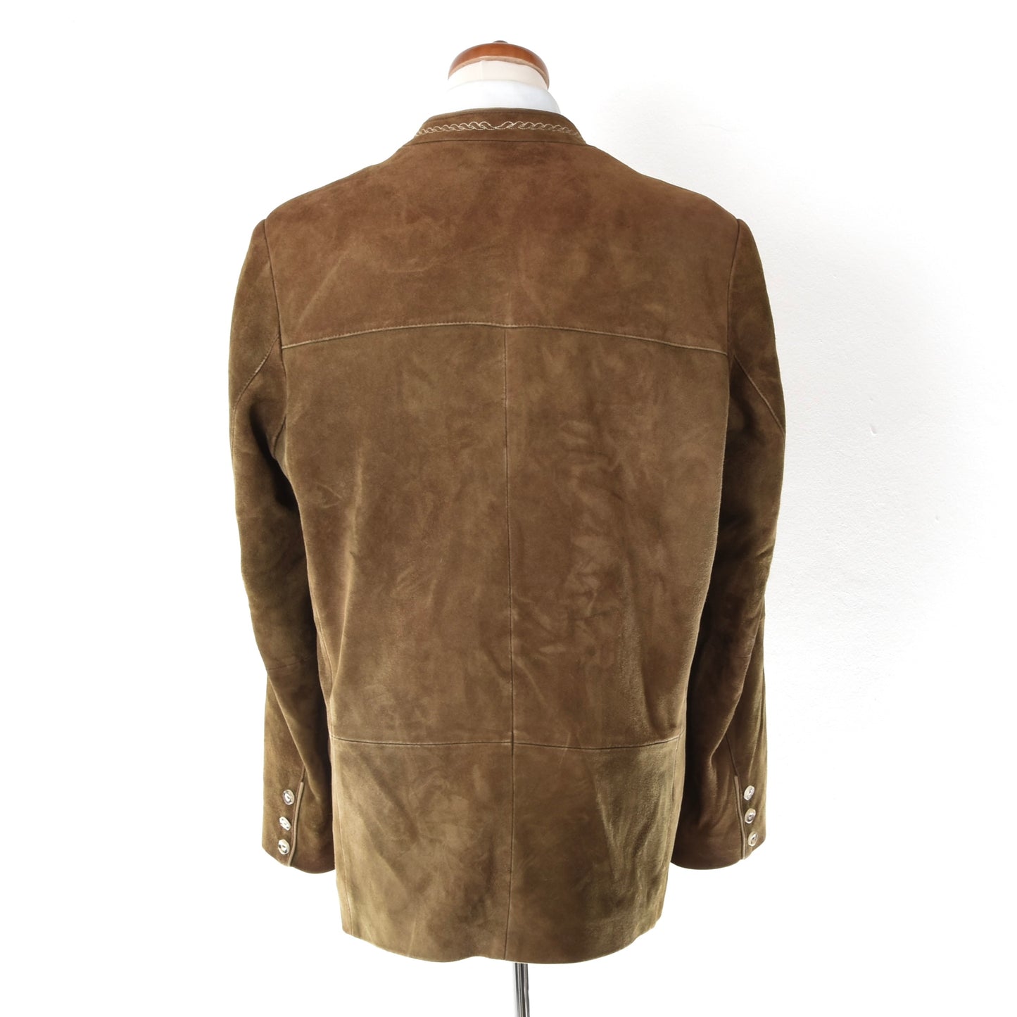 Der Wildschütz Goat Suede Janker/Jacket Size 50 Chest ca. 56.3cm - Brown