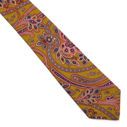 Vintage Monti Silk Tie Made in W. Germany - Autumn Paisley