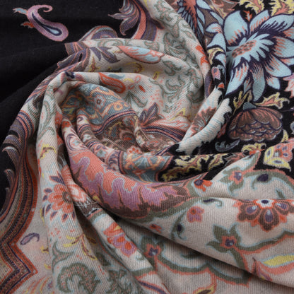 Etro Milano 70% Wool 30% Silk Scarf ca. 157cm - Paisley