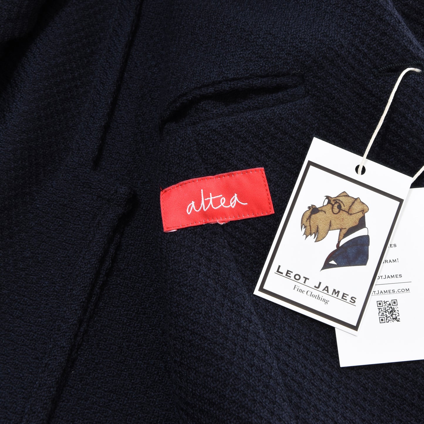 Altea Milano Wool Jacket Size 48 ca. 49cm - Navy Blue