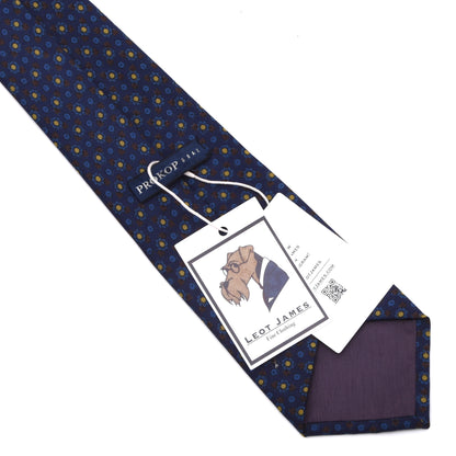 Michelsons of London Ancient Madder Seide Krawatte – Blau Blumen