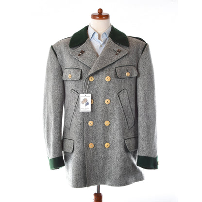 Allwerk x Loden Steiner Schladminger Mantel Gr. 54 Brustumfang ca. 64 cm – Grau