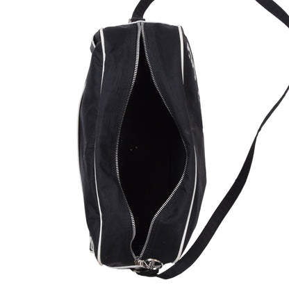 Vintage Adidas Messenger Bag ca. 35cm - Schwarz