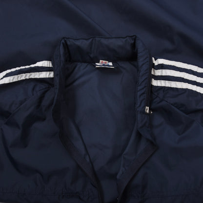Vintage 80er Adidas Nylon Regenjacke Größe 5-6 ca. 61cm - Marineblau