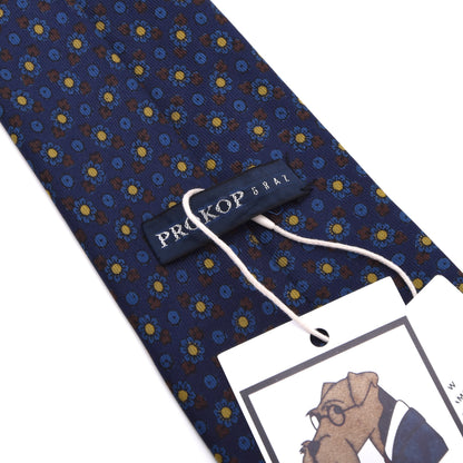 Michelsons of London Ancient Madder Seide Krawatte – Blau Blumen