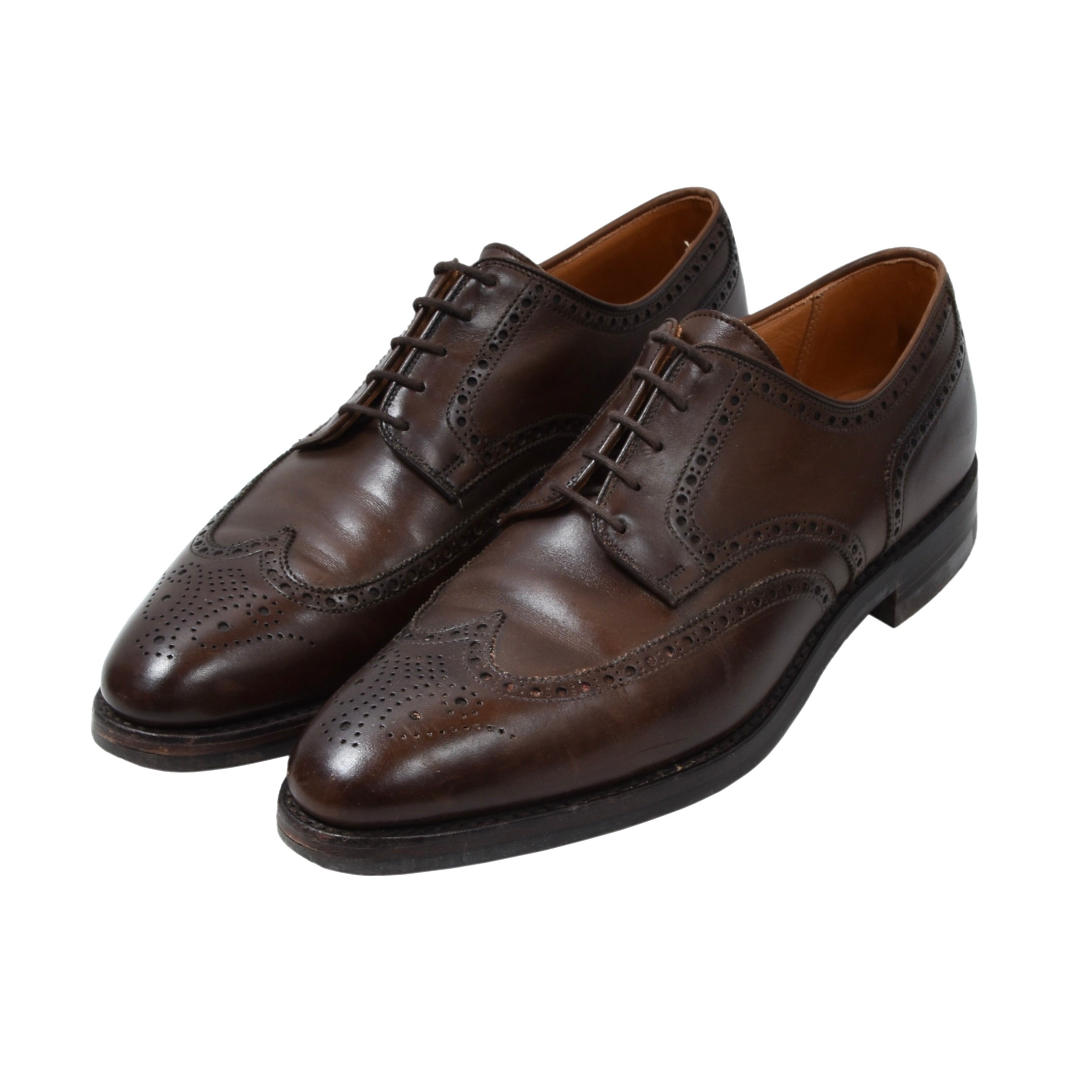 靴 Crockett & Jones Swansea 7E Swansea' Black Leather Derby Brogues UK 7.5 E - Abbot's Shoes