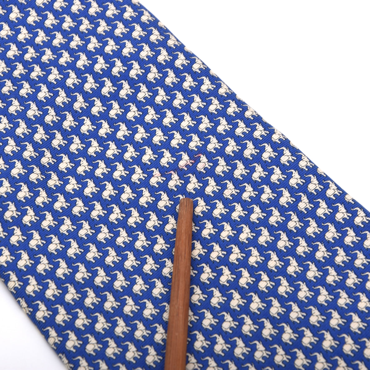 Les Copains Seide Krawatte Made in Italy – Blau Elefanten