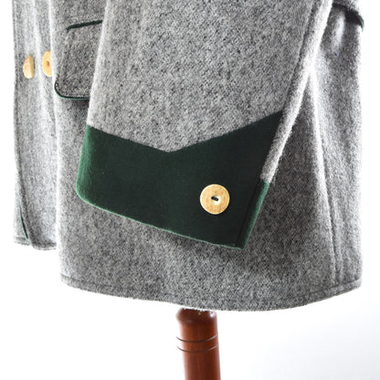 Allwerk x Loden Steiner Schladminger Mantel Gr. 54 Brustumfang ca. 64 cm – Grau