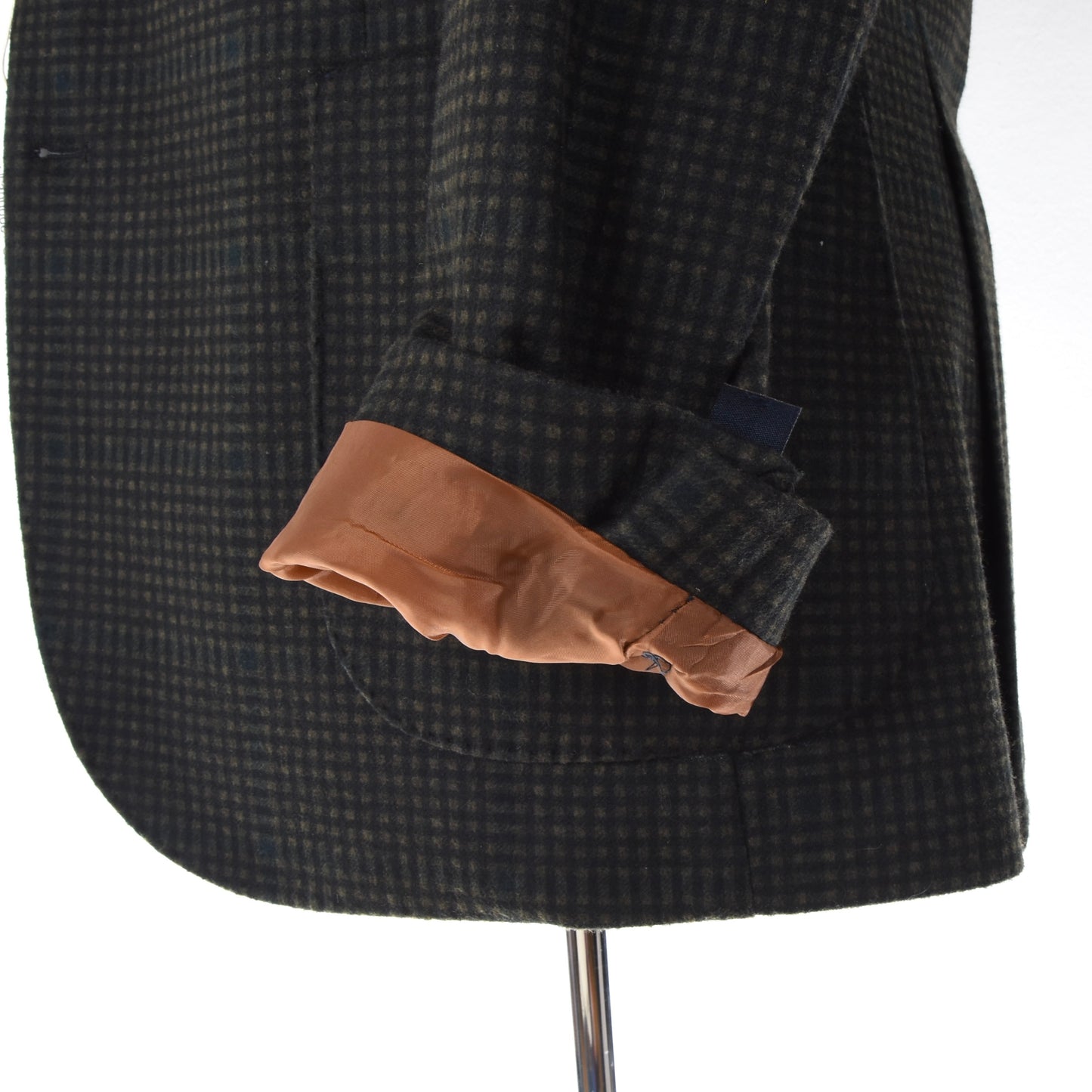 Linea Sartoriale Wool & Cashmere Jacket Size 50 - Plaid