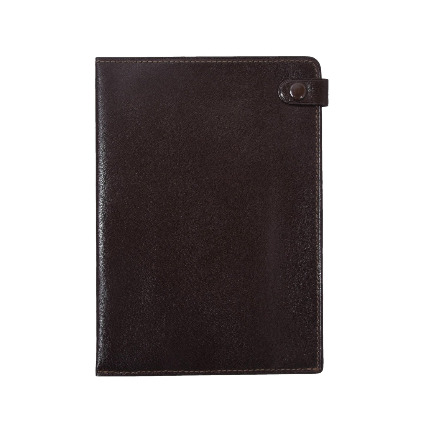 F. Schulz Wien Reisepasshülle/Geldbörse aus Leder – Dunkelbraun