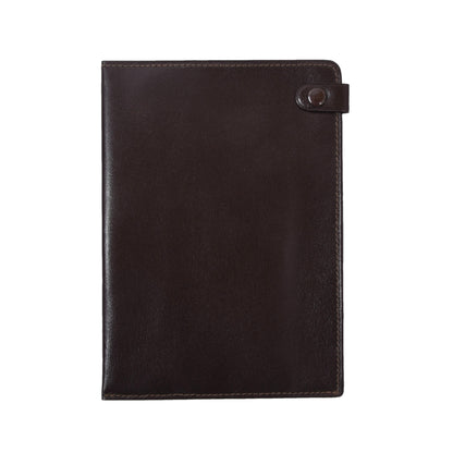 F. Schulz Wien Reisepasshülle/Geldbörse aus Leder – Dunkelbraun