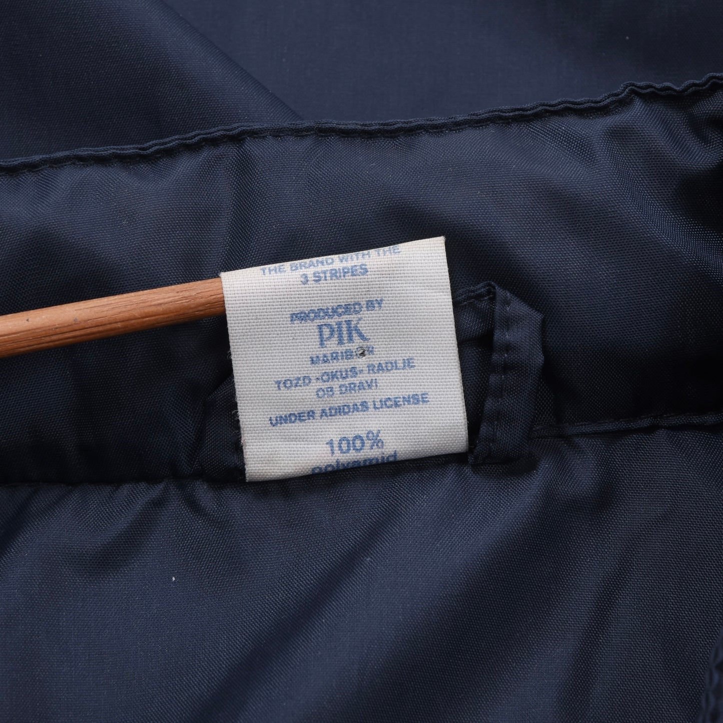 Vintage 80er Adidas Nylon Regenjacke Größe 5-6 ca. 61cm - Marineblau