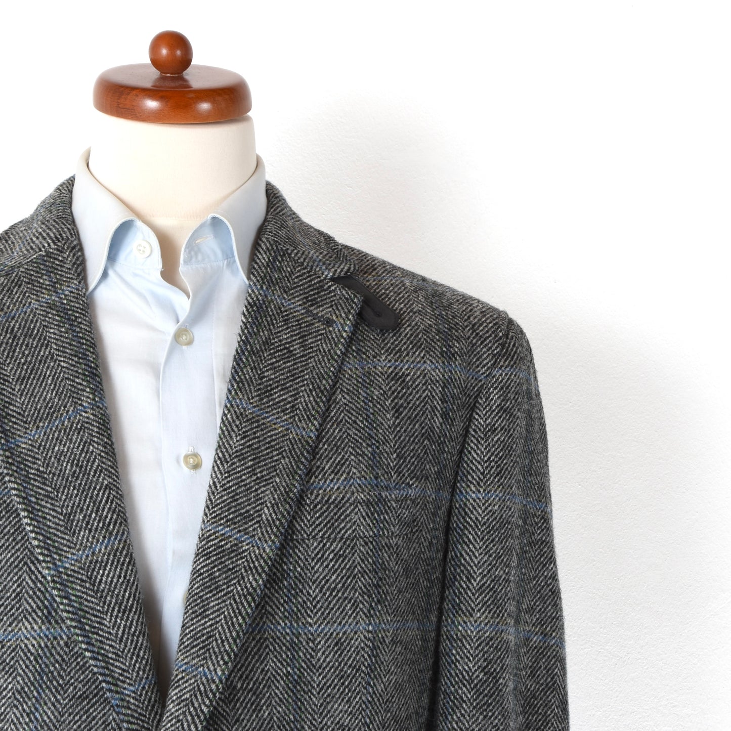 Barutti Harris Tweed Jacket Size 27/S44 ca. 58cm - Grey