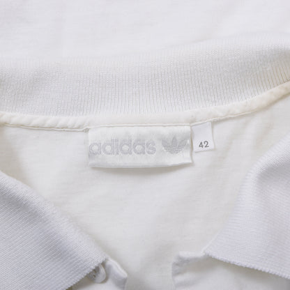 Vintage Adidas Tennis Poloshirt Größe 42 ca. 52,5cm - Weiß