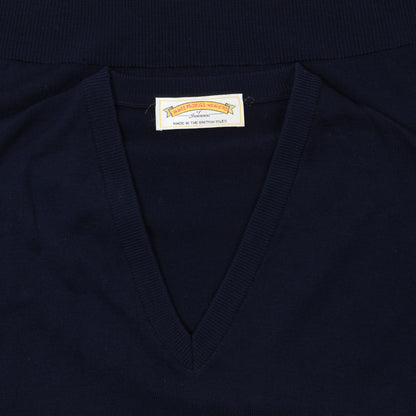 James Pringle Sweater Vest Size m ca. 52.5cm - Navy Blue