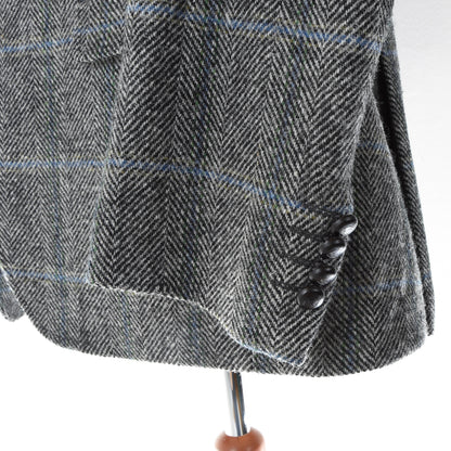 Barutti Harris Tweed Jacket Size 27/S44 ca. 58cm - Grey