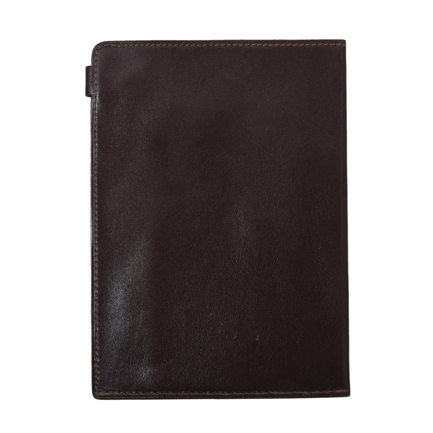 F. Schulz Wien Reisepasshülle/Geldbörse aus Leder – Dunkelbraun