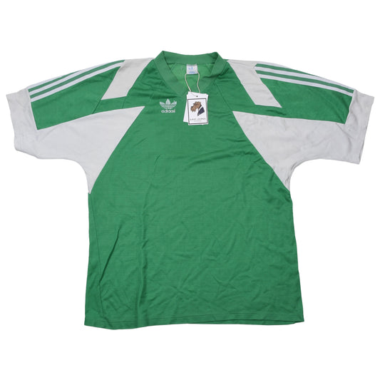 Vintage Adidas Fußballtrikot Größe D 52-54 ca. 57cm - Grün/Weiß
