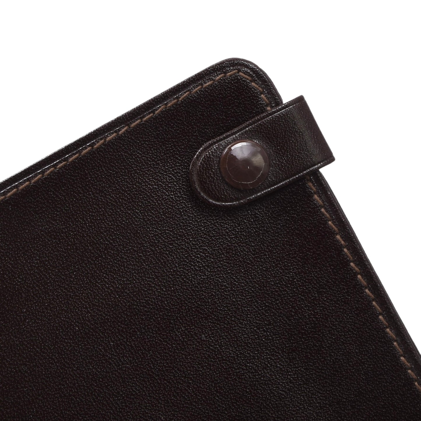 F. Schulz Wien Reisepasshülle/Geldbörse aus Leder – Dunkelbraun