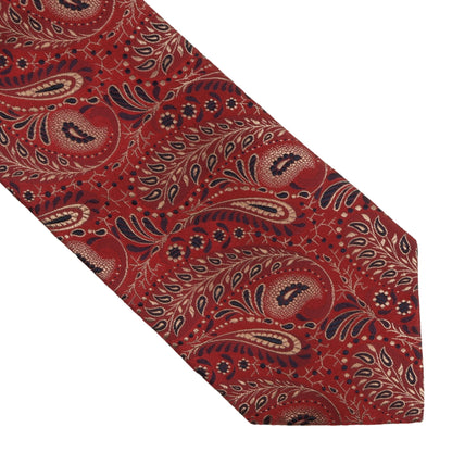 Prochownick Silk Jacquard Tie - Red Paisley