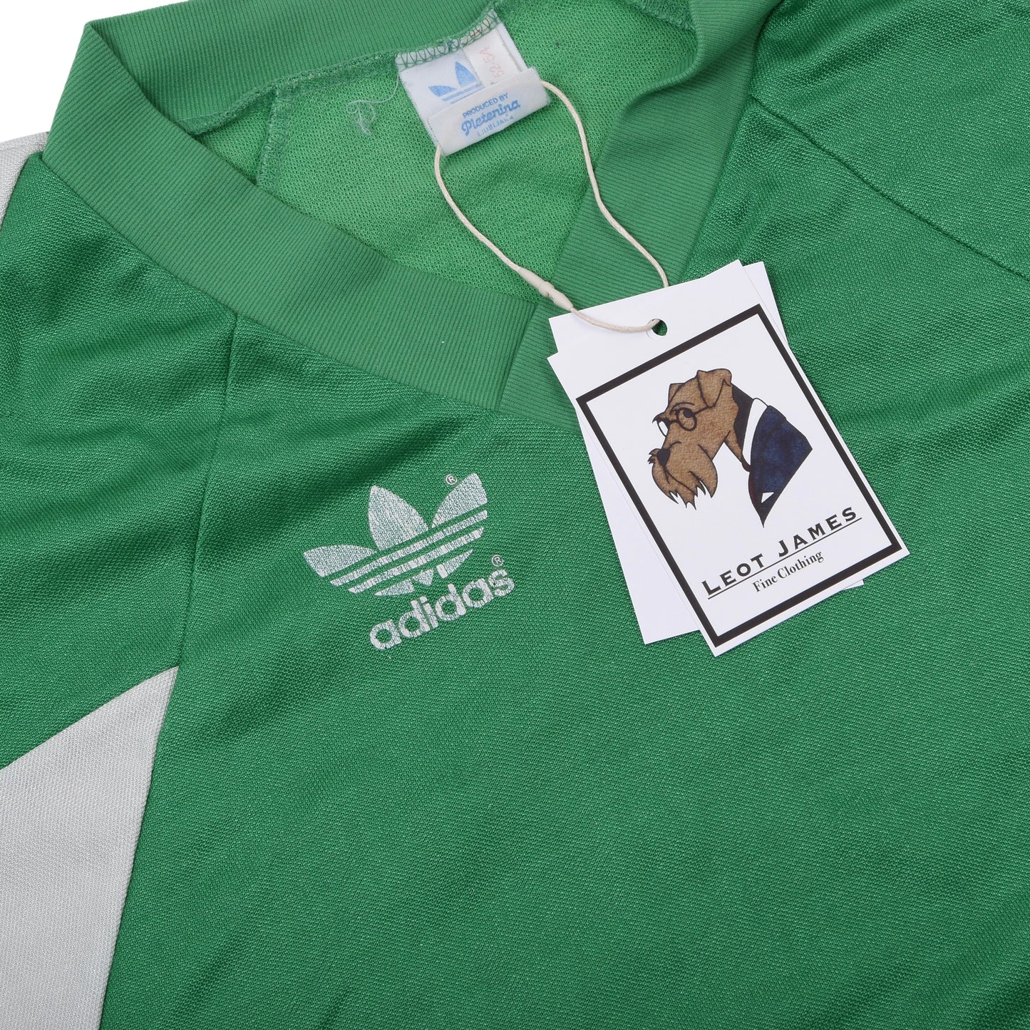 Vintage Adidas Fußballtrikot Größe D 52-54 ca. 57cm - Grün/Weiß