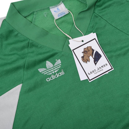 Vintage Adidas Fußballtrikot Größe D 52-54 ca. 57cm - Grün/Weiß