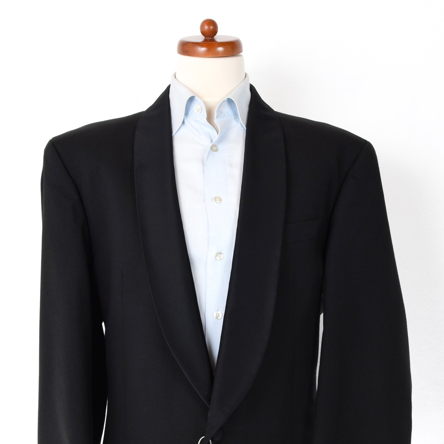 Topas Design 100% Wool Shawl Collared Tuxedo Size 106 - Black