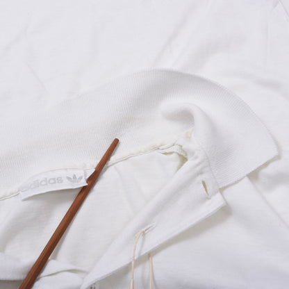 Vintage Adidas Tennis Poloshirt Größe 42 ca. 52,5cm - Weiß