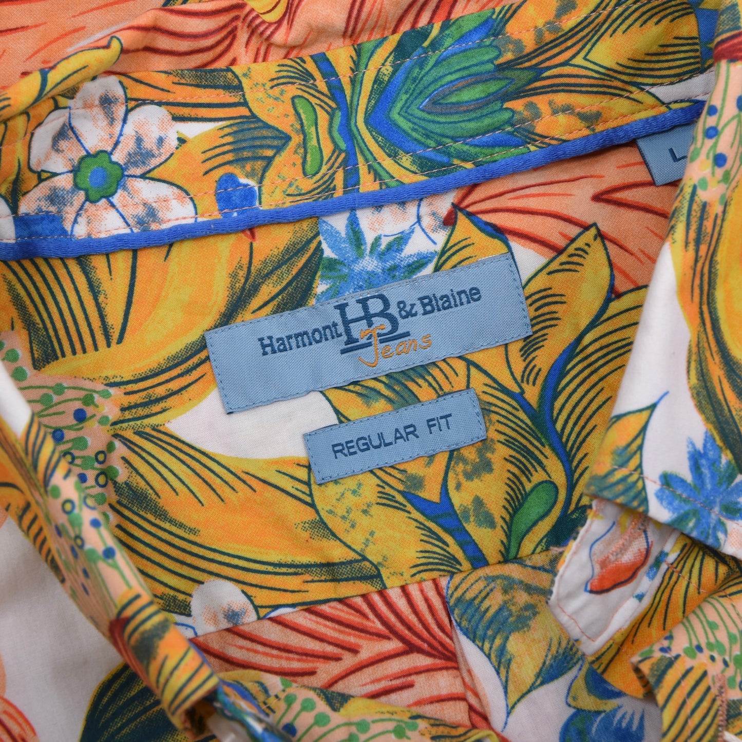 Harmont & Blaine Hawaiihemd Größe L ca. 57cm - Geblümt