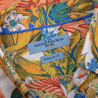 Harmont & Blaine Hawaiihemd Größe L ca. 57cm - Geblümt
