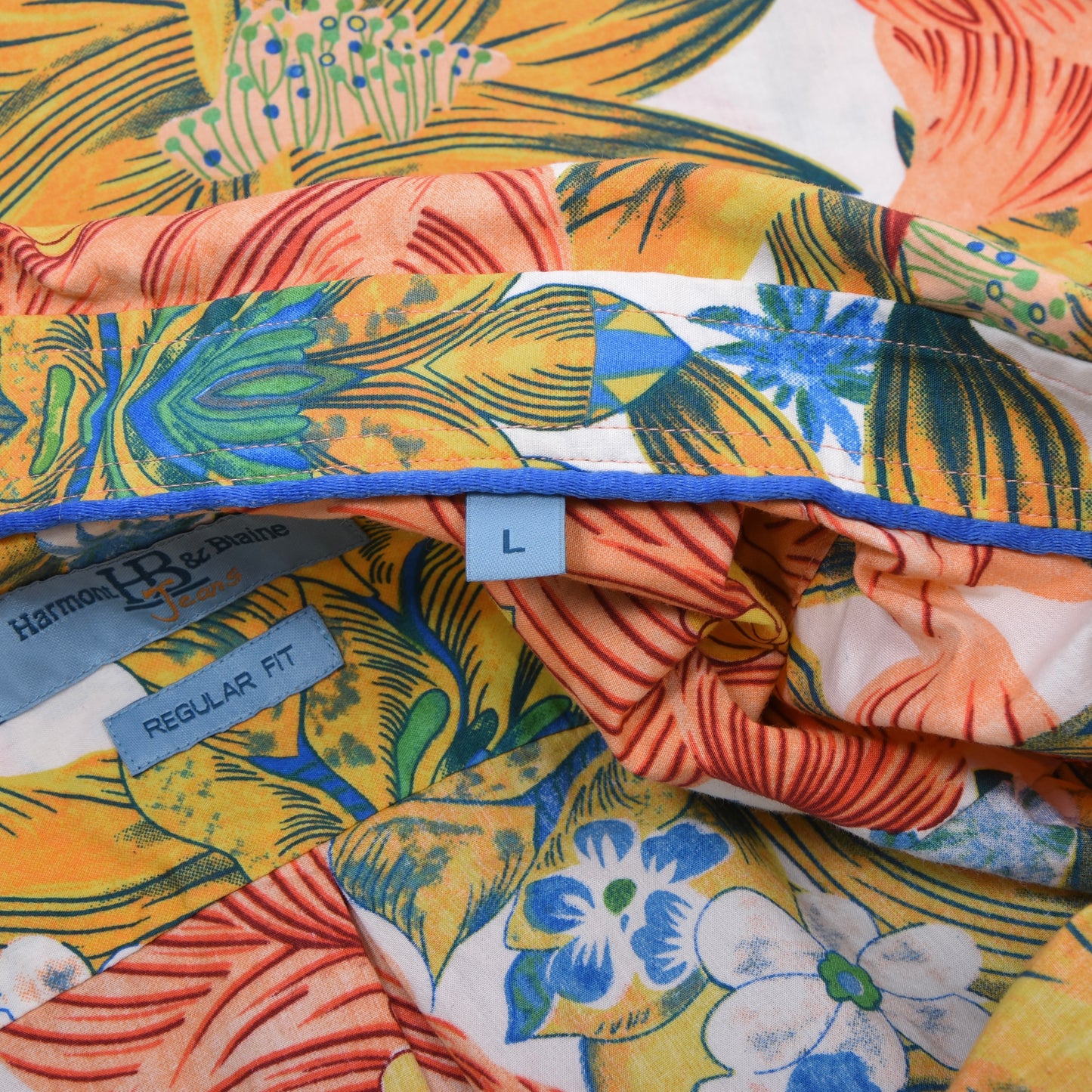 Harmont & Blaine Hawaiihemd Größe L ca. 57cm - Geblümt