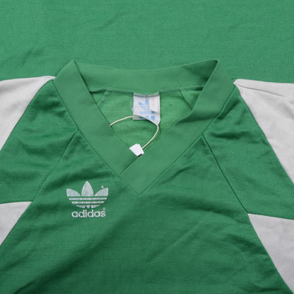 Vintage Adidas Fußballtrikot Größe D 52-54 ca. 57cm - Grün/Weiß