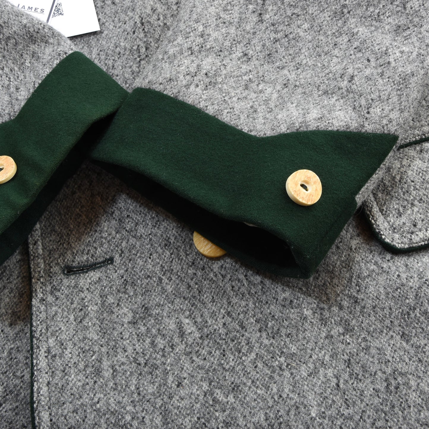 Allwerk x Loden Steiner Schladminger Mantel Gr. 54 Brustumfang ca. 64 cm – Grau