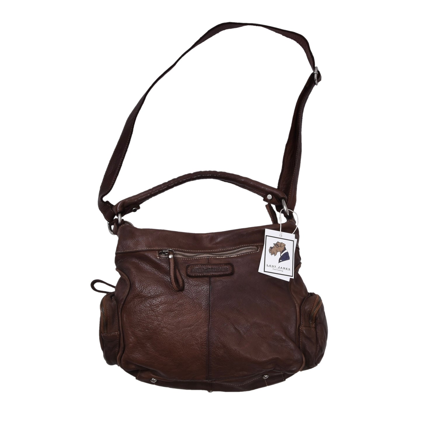 FREDsBRUDER Umhängetasche aus Leder – Braun