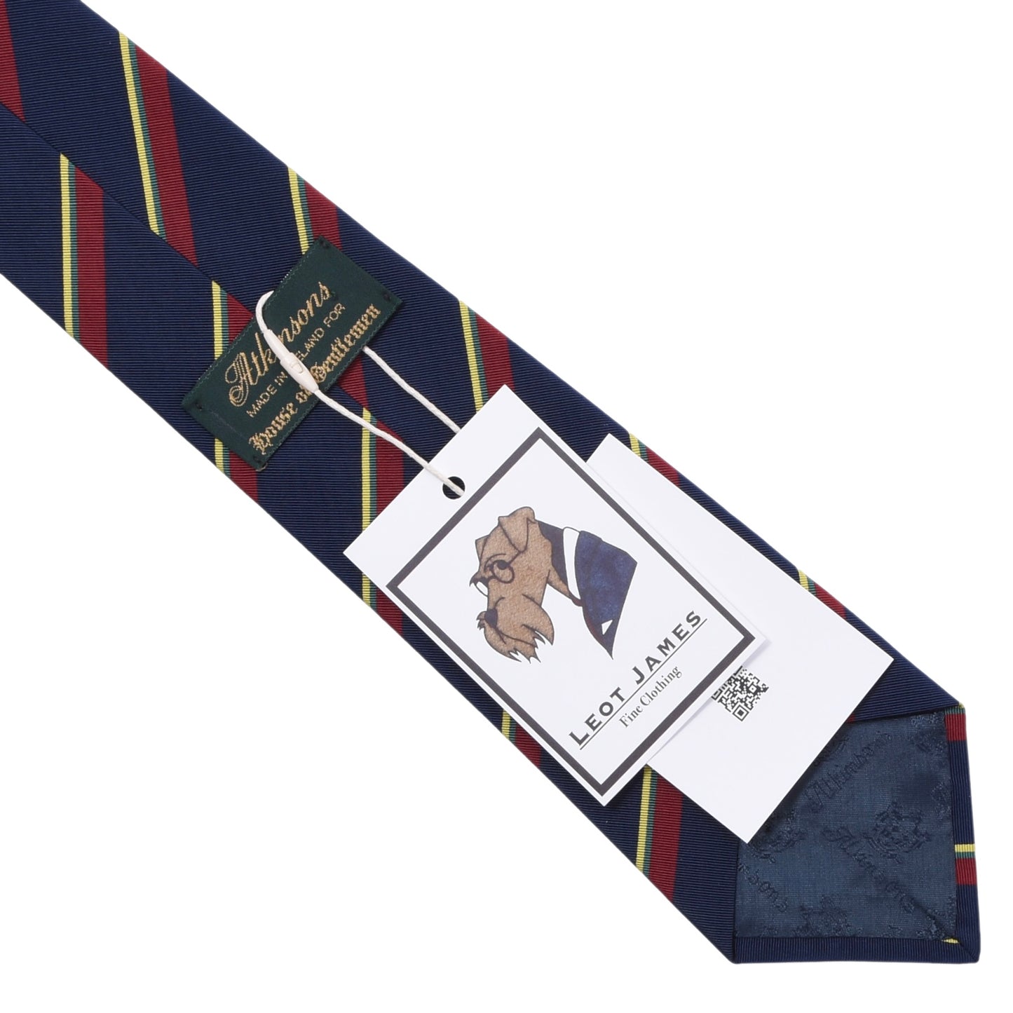 Atkinsons Irish Poplin Silk-Wool Tie ca. 148.5cm/8cm - Stripes