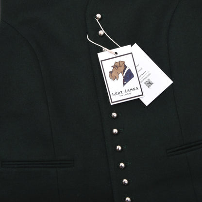 Lodenfrey Wool Blend Vest Size 46 ca. 50cm - Green