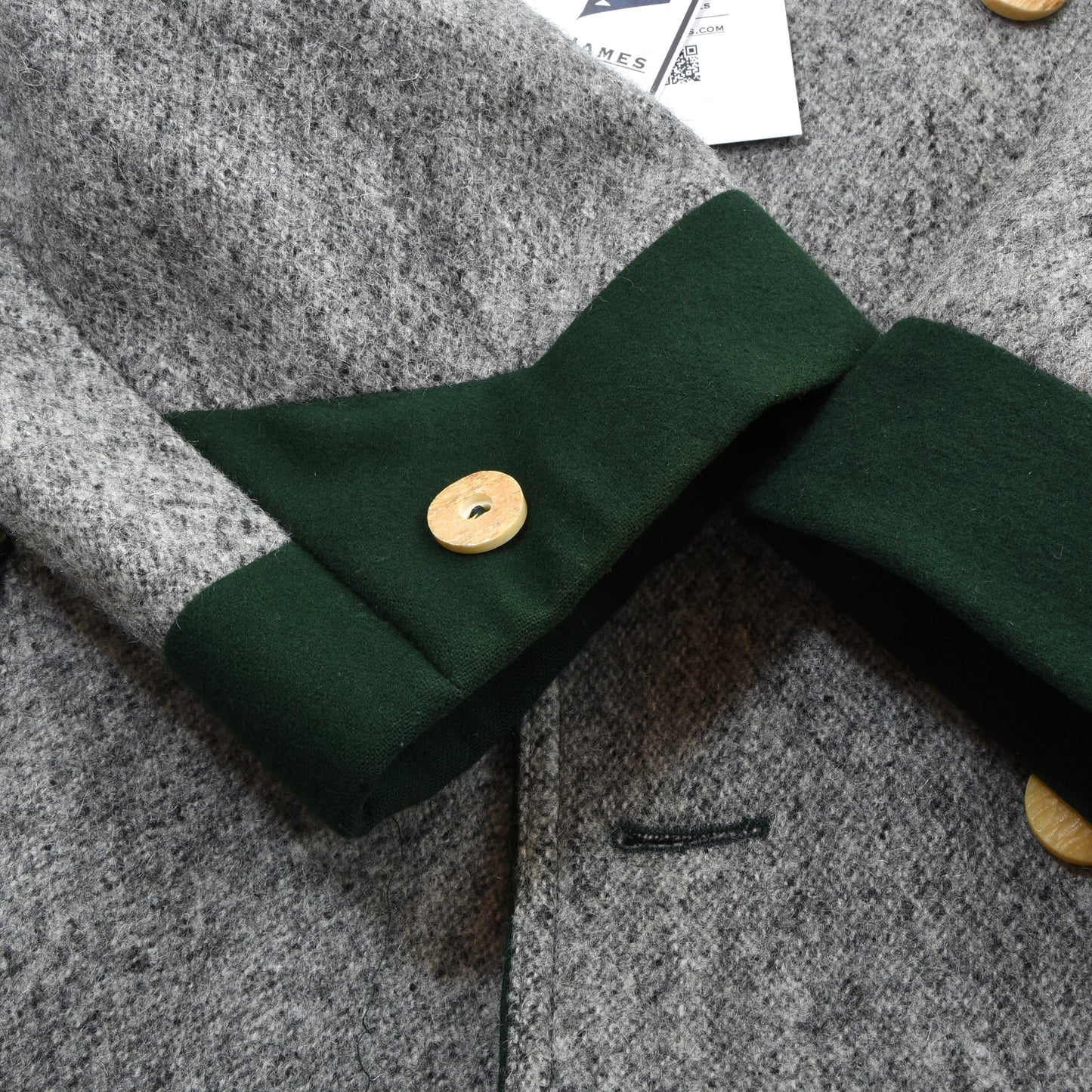 Allwerk x Loden Steiner Schladminger Mantel Gr. 54 Brustumfang ca. 64 cm – Grau