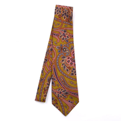 Vintage Monti Silk Tie Made in W. Germany - Autumn Paisley