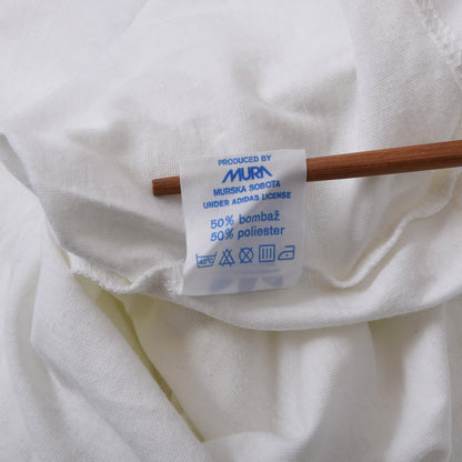 Vintage Adidas Tennis Poloshirt Größe 42 ca. 52,5cm - Weiß