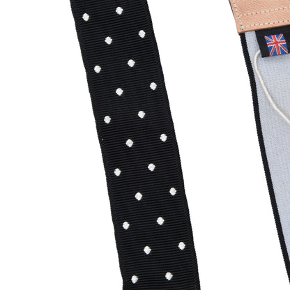 Albert Thurston Ribbon Braces/Suspenders - Black Polka Dot