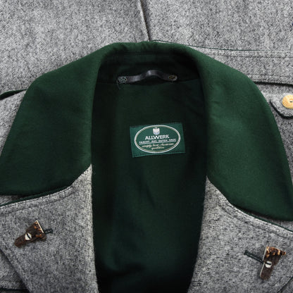 Allwerk x Loden Steiner Schladminger Mantel Gr. 54 Brustumfang ca. 64 cm – Grau