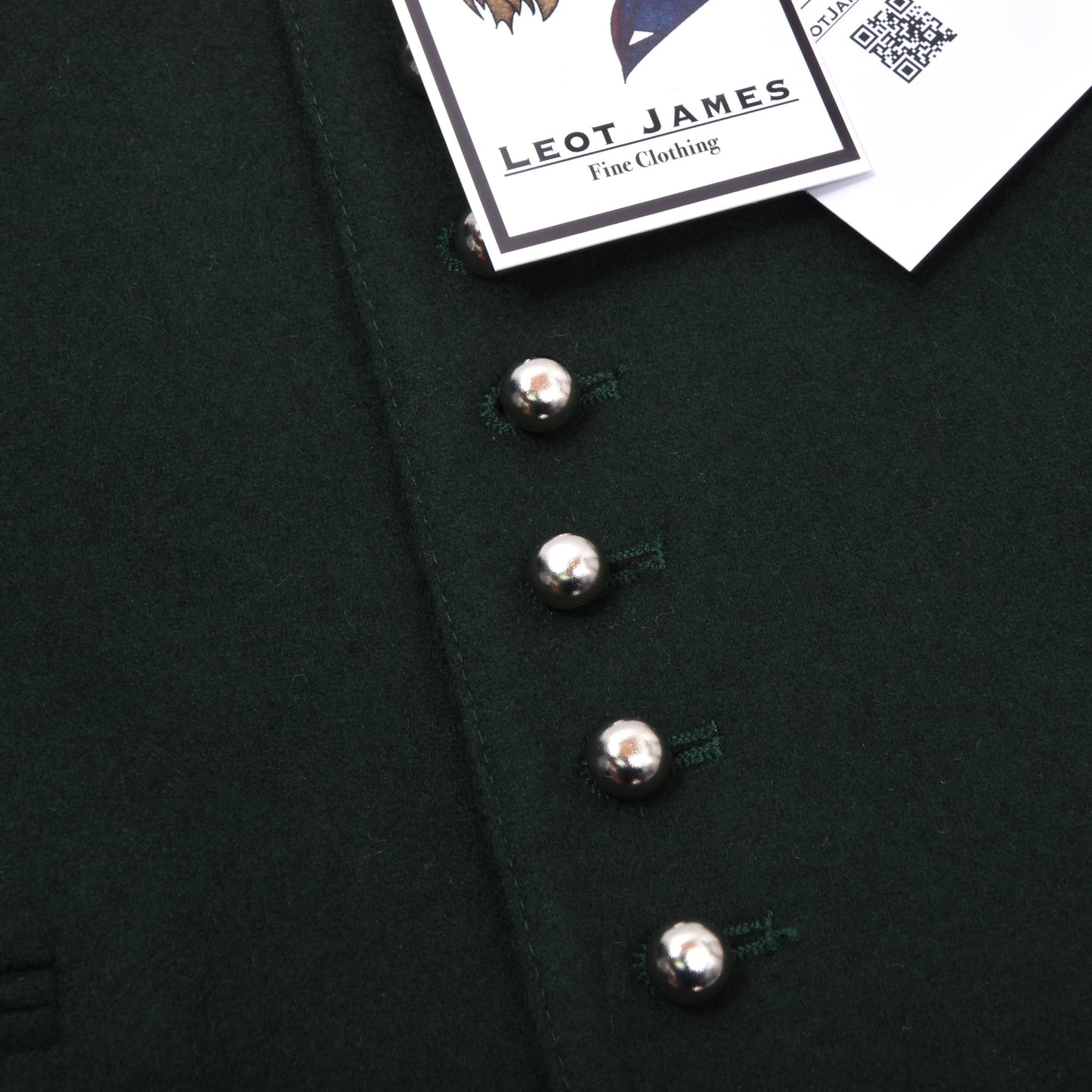 Lodenfrey Wool Blend Vest Size 46 ca. 50cm - Green