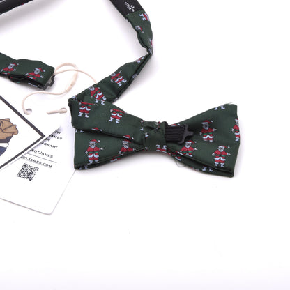 Frederick Theak Seide Fliege Made in England – Grün Weihnachtsmann