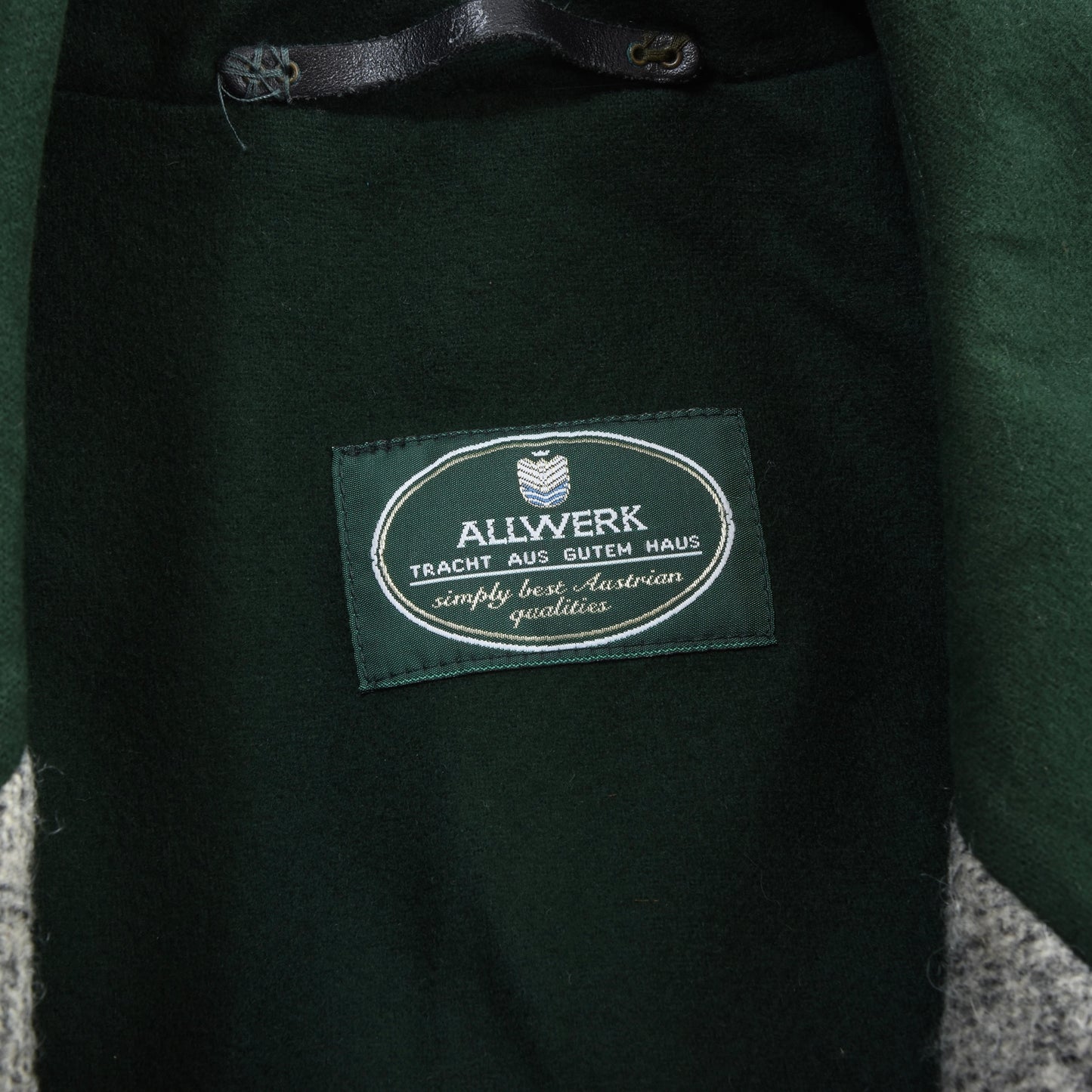 Allwerk x Loden Steiner Schladminger Mantel Gr. 54 Brustumfang ca. 64 cm – Grau