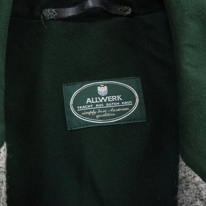 Allwerk x Loden Steiner Schladminger Mantel Gr. 54 Brustumfang ca. 64 cm – Grau