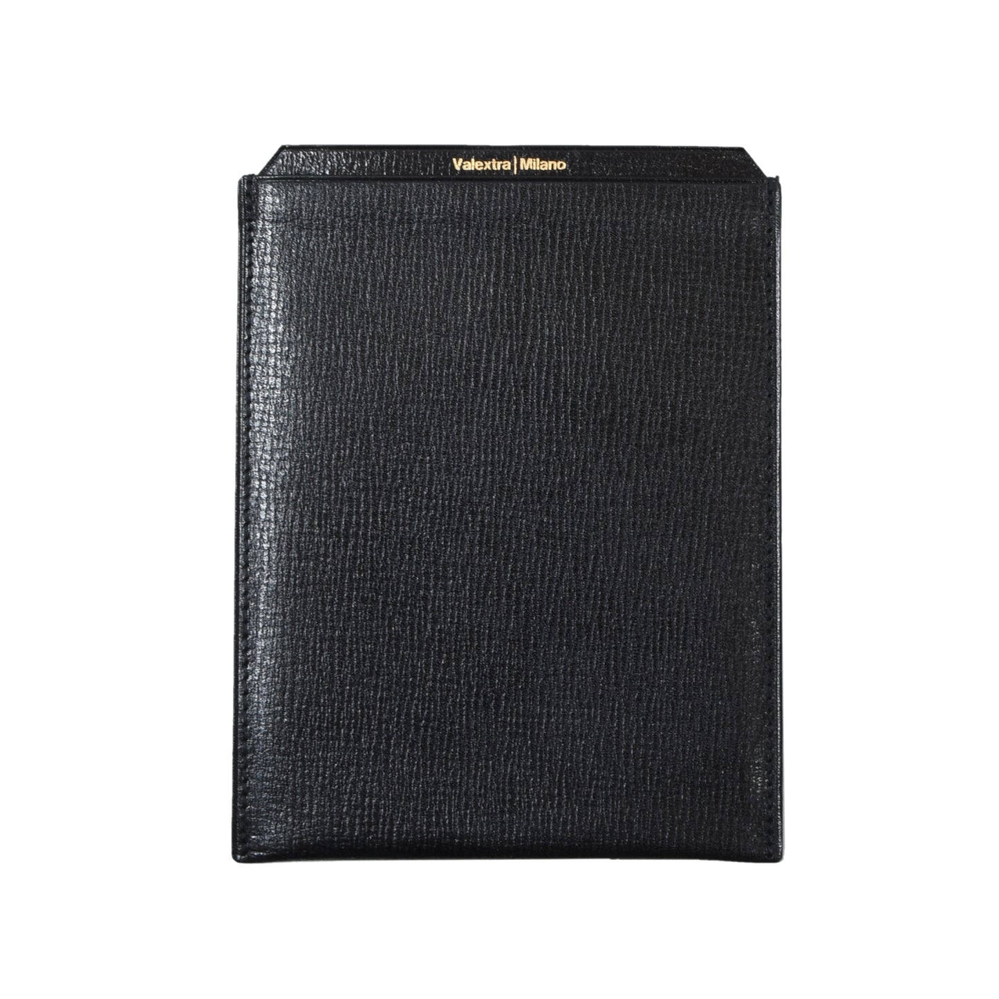 Valextra Milano Vertical Document/Receipt Holder - Black