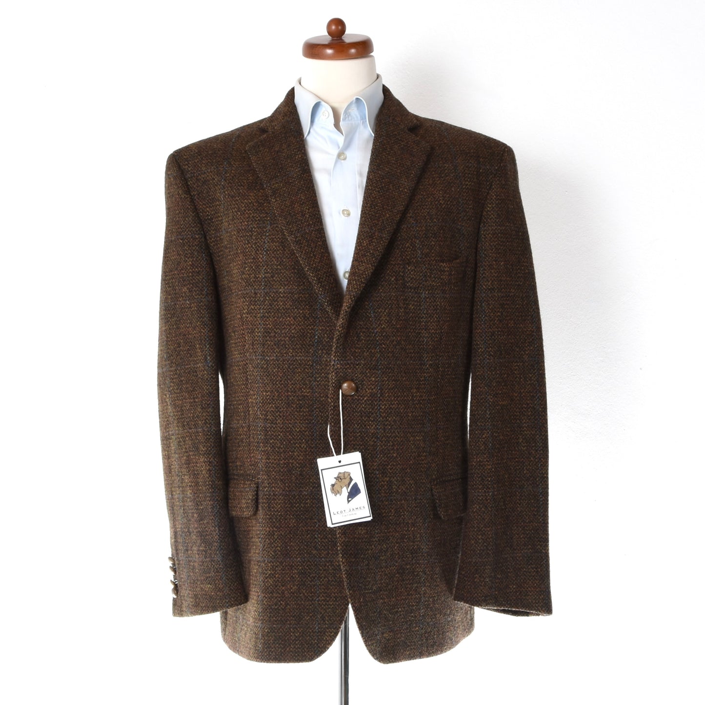 Westbury Harris Tweed Jacket Size 27/54S ca. 60cm - Brown